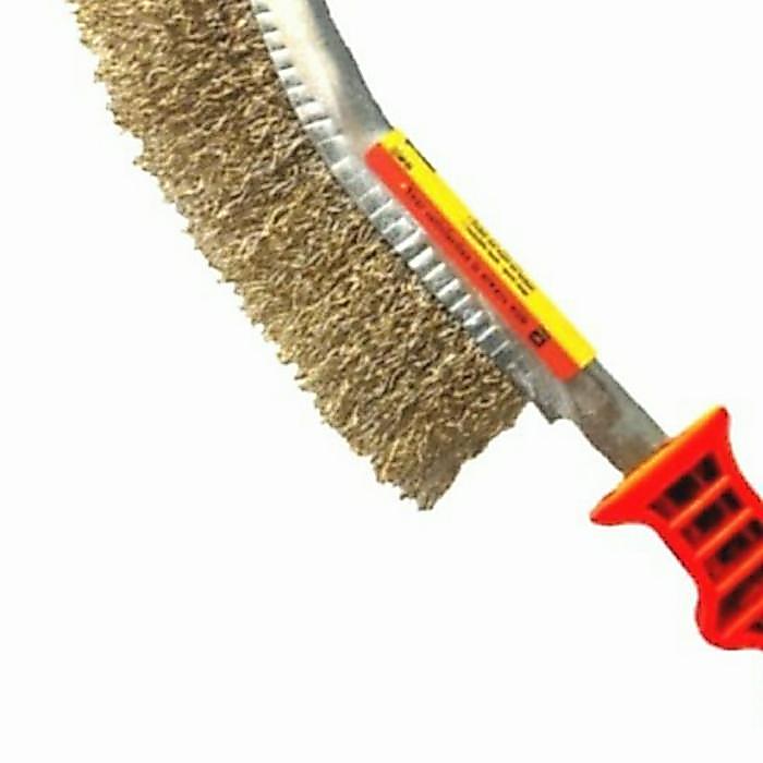 NW Sikat kawat kuningan gagang fiber - golok kuningan gagang manual