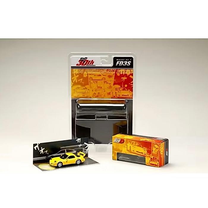 HOBBY JAPAN 64 INITIALD MAZDA RX-7 FD3S REDSUNS YELLOW