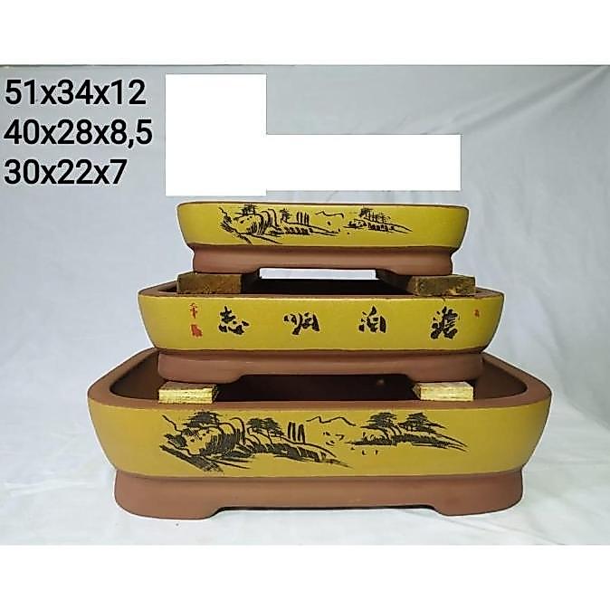 Restock  30Cm Pot Bonsai  Pot Keramik Import Pot Bunga Tanah
