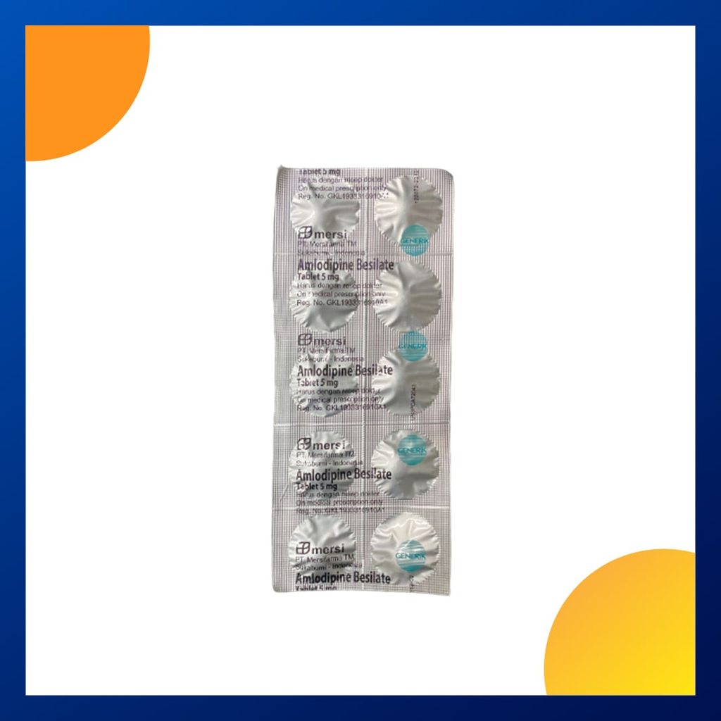 AMLODIPINE GENERIK MERSI 5 MG 1 STRIP @ 10 TABLET