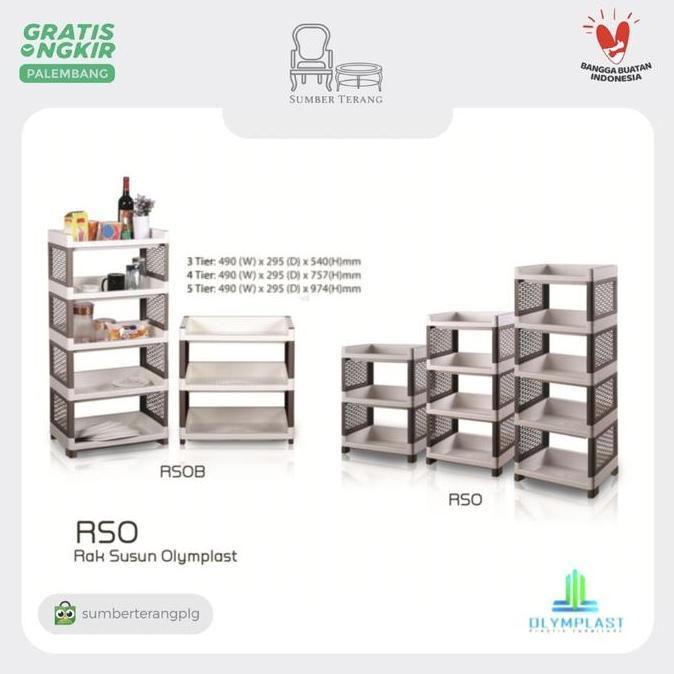 Olymplast Rak Susun Plastik RSOB 03 / RSOB 04 / RSOB 05 /Rak Serbaguna