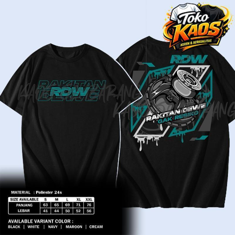 KAOS T-SHIRT RDW RAKITAN DEWE VERSI SPEAKER FREE STIKER-KAOS SOUND SYSTEM KAOS HOREG CONCEPT COTTON 