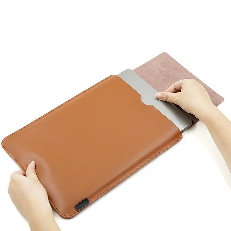 Arrival selling ultrathin super slim sleeve pouch cover,Genuine leather laptop sleeve case for HP SP