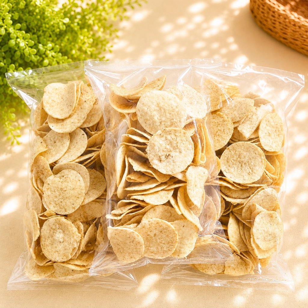 Kripik Menjes Sagu Putih 1kg 500gr Keripik Tempe Gembus Khas Malang - Aneka Camilan Magelang