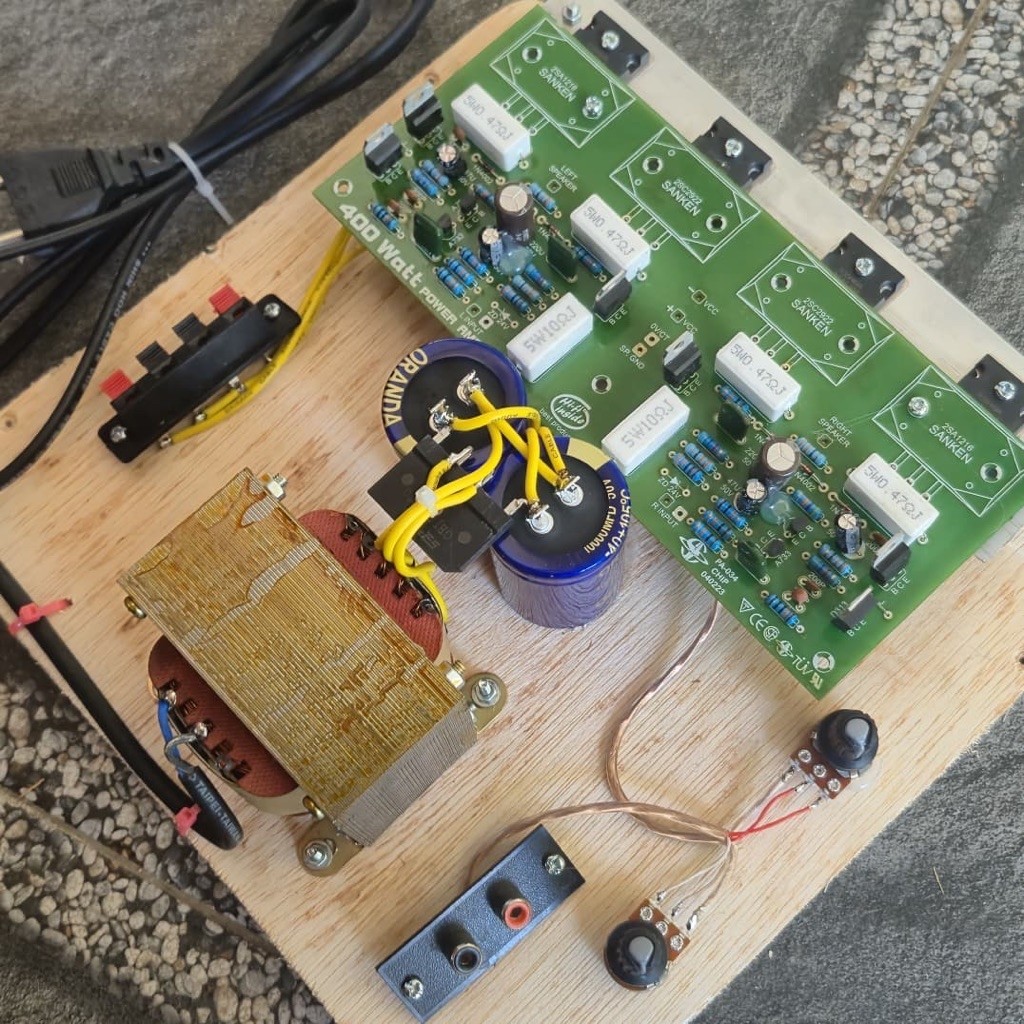 Power Streo Driver 400watt Tanpa box siap bunyi