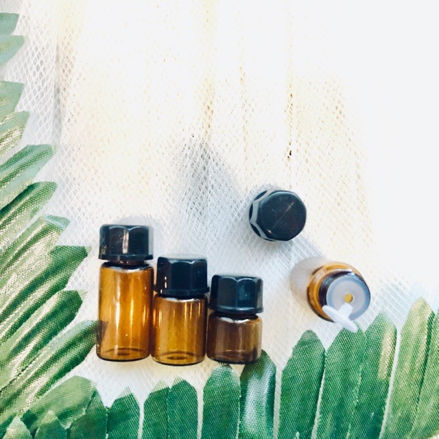 Botol Sampel 1ml 2ml 3ml Kaca Kecil isi 10pc Mini Sharing Bottle Essential Oil Kemasan Kosmetik Skin
