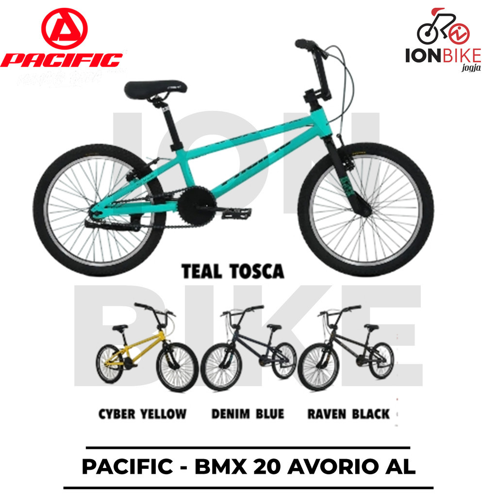 Sepeda BMX 20 Inch PACIFIC AVORIO AL Frame Alloy Ringan Terbaru Lomba Balap Anak SD SMP SMA Street B