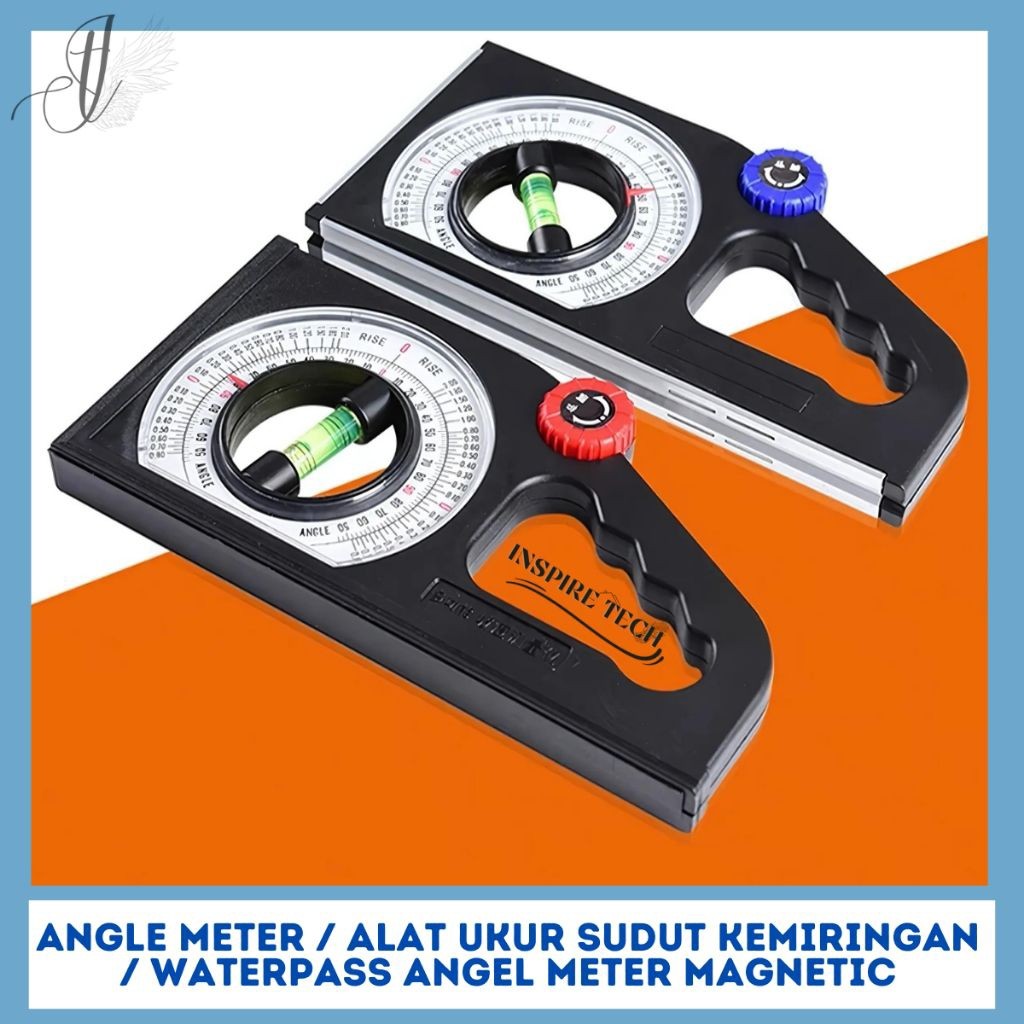 Waterpass Angle Meteran Kemiringan Magnetic Angle Meter