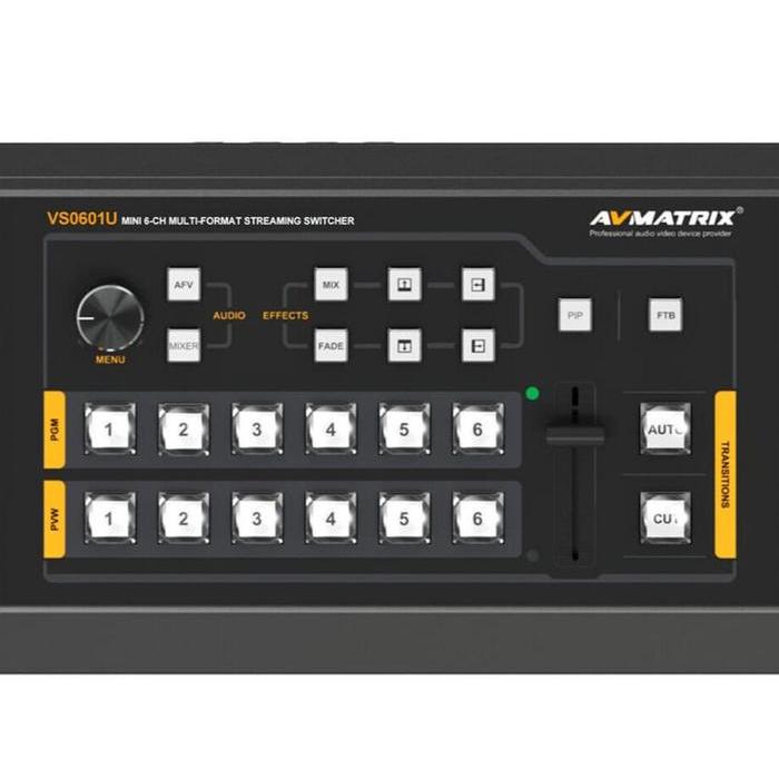 AVMATRIX HD Video Mixer PVS0601 6 Input SDI  - Avmatrix PVS0601 6 INPUT SDI HDMI