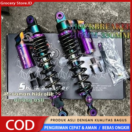 SHOCK  82 TABUNG ATAS DOUBLE SHOCK BELAKANG 290MM 310MM 330MM MODIF MOTOR SUPRA CB GL RXKING MEGA PR