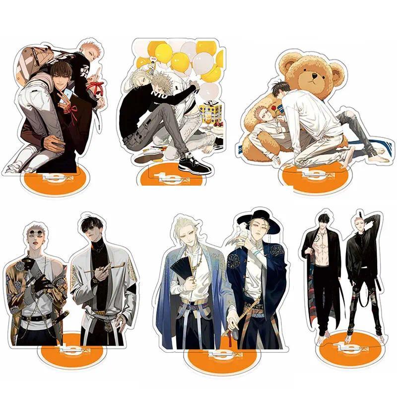 Anime 19 Days Acrylic Stand Figure Model Plate Desk Keychain Old Xian Mo Guanshan He Tian Jian Yi Ma