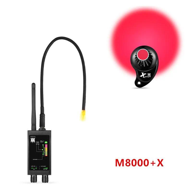 RF Bug Detector M8000 & Camera Finder X GPS Tracker Finder Camera Scanner Detectors Anti Spy Lens CD