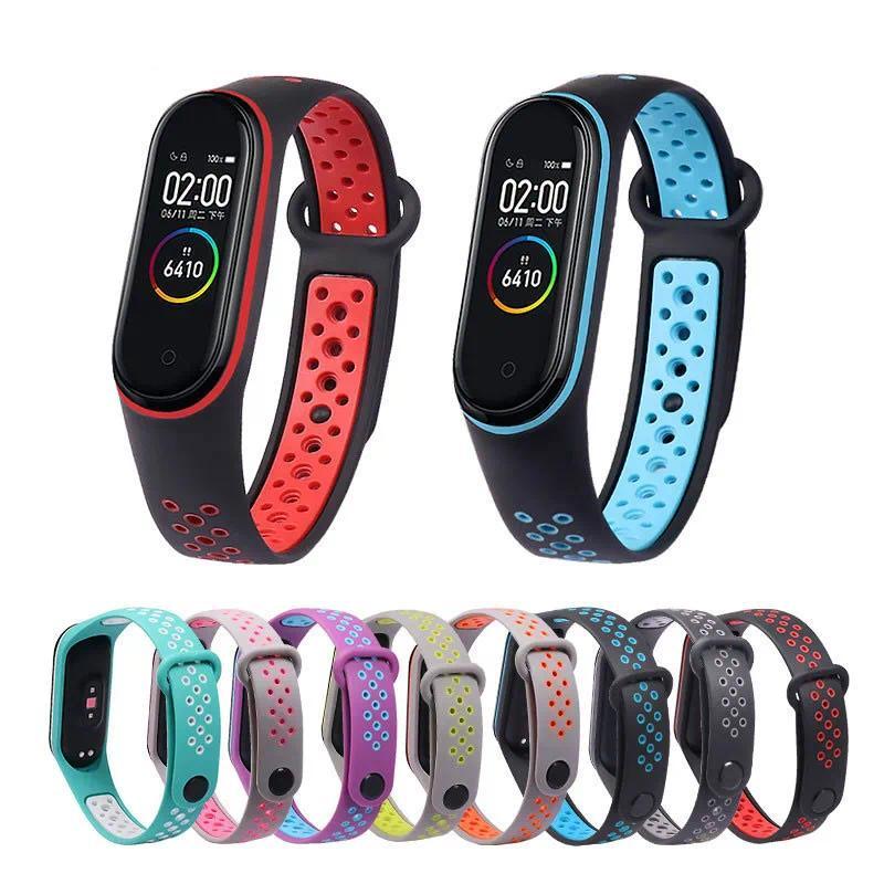Breathable Strap For Xiaomi Mi Band 3 4 5 6 7 Smart Wat Wrist M3 M4 Bracelet For Xiaomi MiBand 7 6 5
