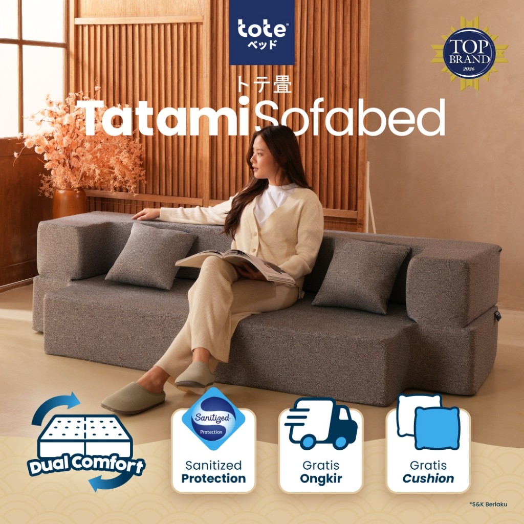 Tote Tatami Sofabed | Kasur Portable Lipat Lantai
