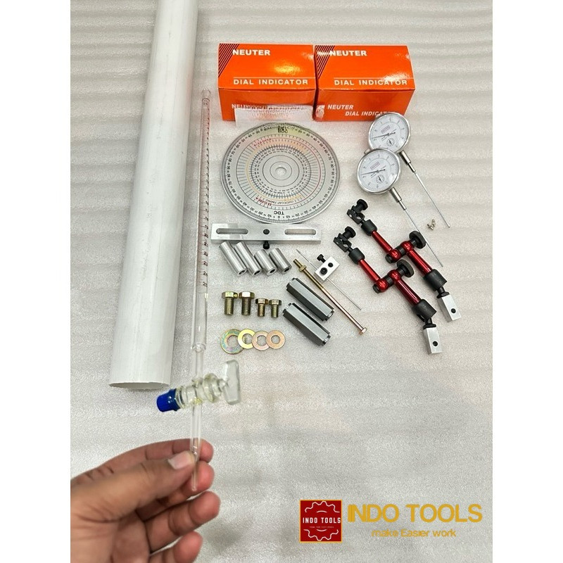 busur derajat dial set dial indikator beserta buret paket lengkap stand dial universal dudukan dial 