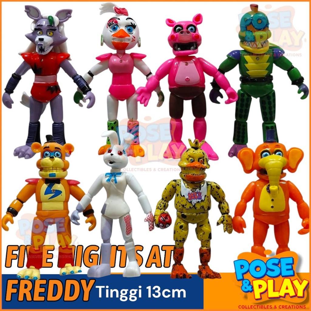 [READY STOCK] Mainan Figure FNAF Freddy Chica Monty Vanny
