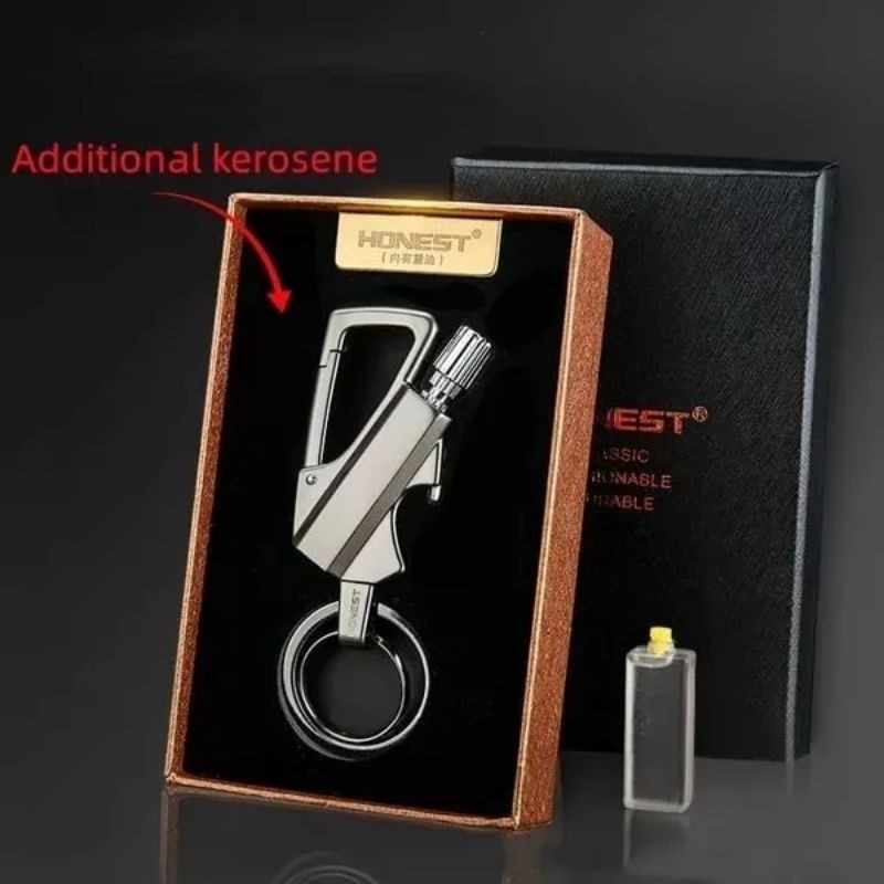 Vapa Zipp. . .Lighter Korek Api Honest Carabiner Metal Sumbu Kuning