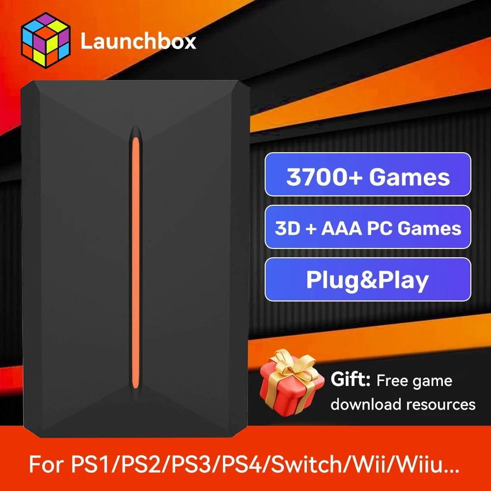 Launchbox 500G Emulator Gaming HDD With 3700+ 3D/PC Games Portable Game Consoles For PS4/PS3/PS1/Swi