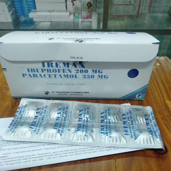 [Ready Stok] Iremax Tablet box 100 tablet Iremax Ibuprofen Parasetamol Tablet Obat Penurun Panas/Dem