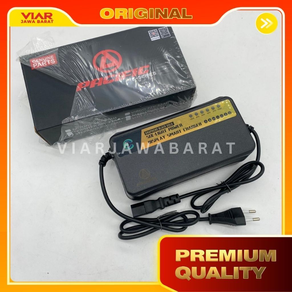 promo spesial Charger Motor Listrik Pacific Exotic Sprinter AT 60V 20AH Selis201