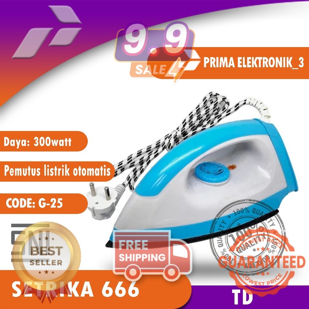 SETRIKA ELECTRIC TRISONIC T-108 PRIMA SHOOP 2 PE 3