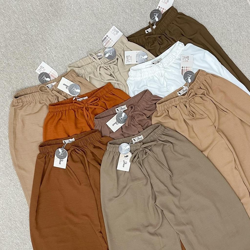 KULOT CRINKLE HIGHWAIST PREMIUM | CELANA KULOT JUMBO CRINKLE | Ruby Loose Culotte Pants