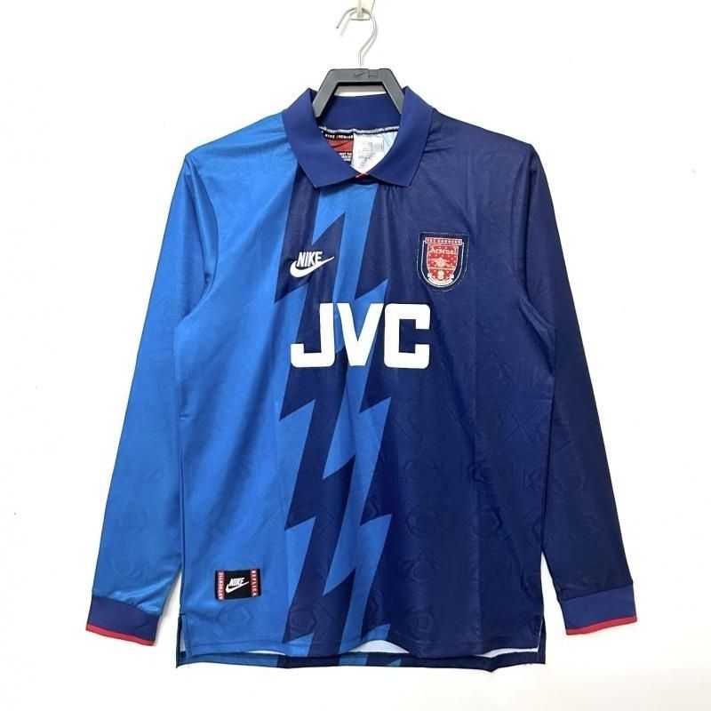 1995-96 Jersey vintage tandang Arsenal lengan panjang