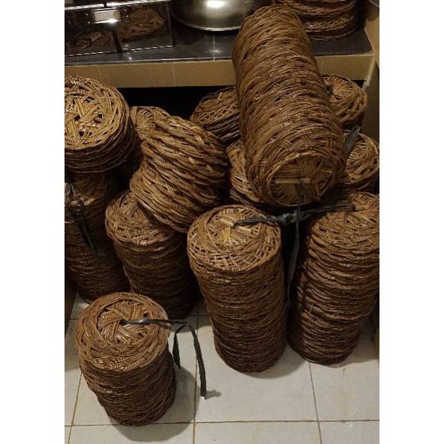 Piring lidi anyaman / piring lidi / Piring Rotan
