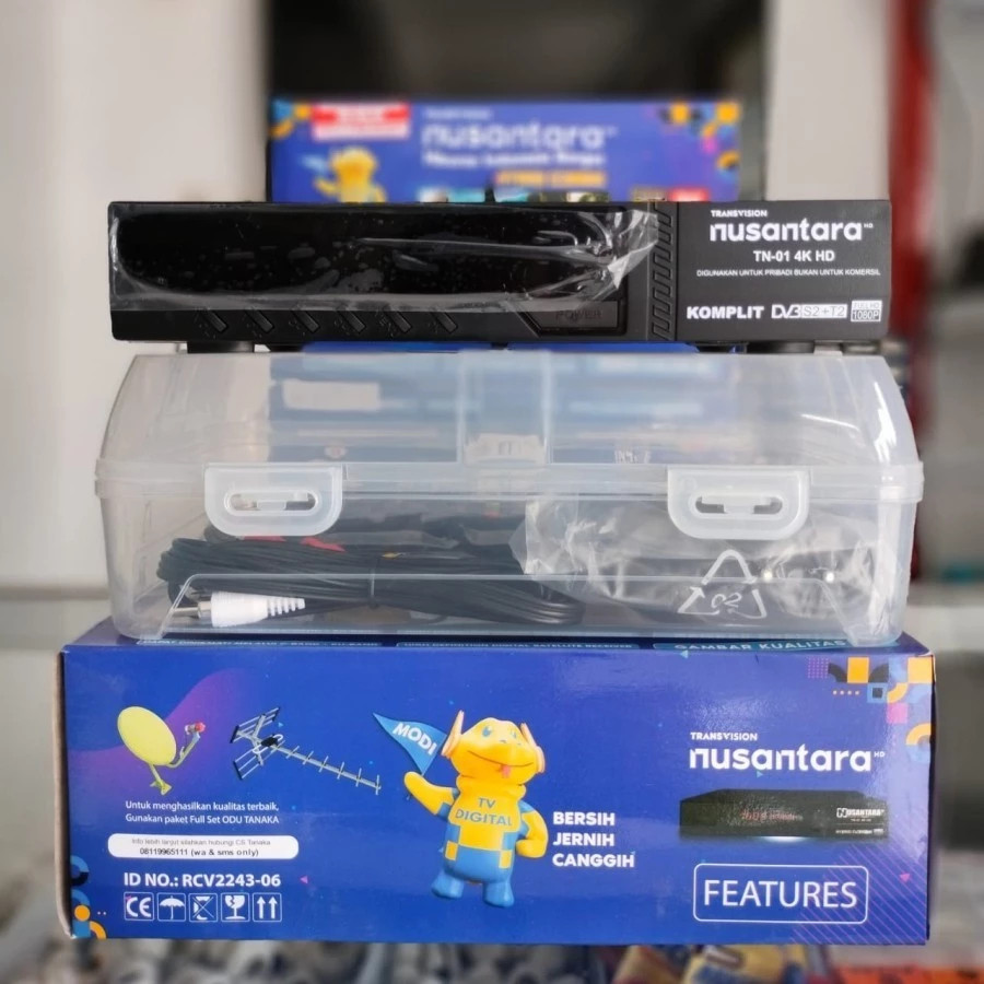 promo discon RECEIVER STB SIARAN PIALA DUNIA TRANSVISION TANAKA NUSANTARA HD COMBO ( SATELITE PARABO