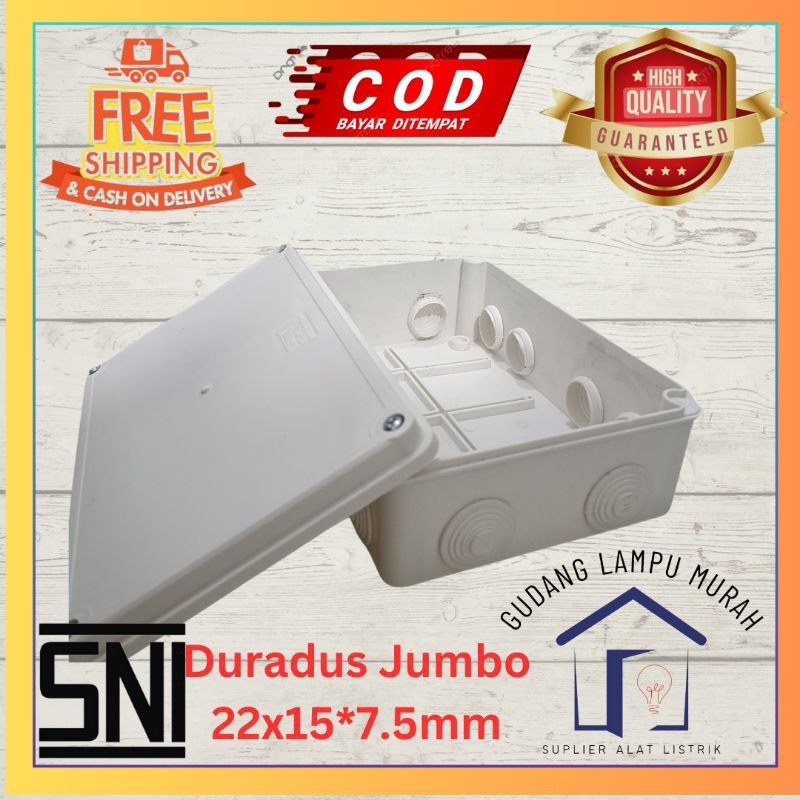 mws - Duradus Jumbo TRM 22x15x7.5cm Junction Box Duradus Besar