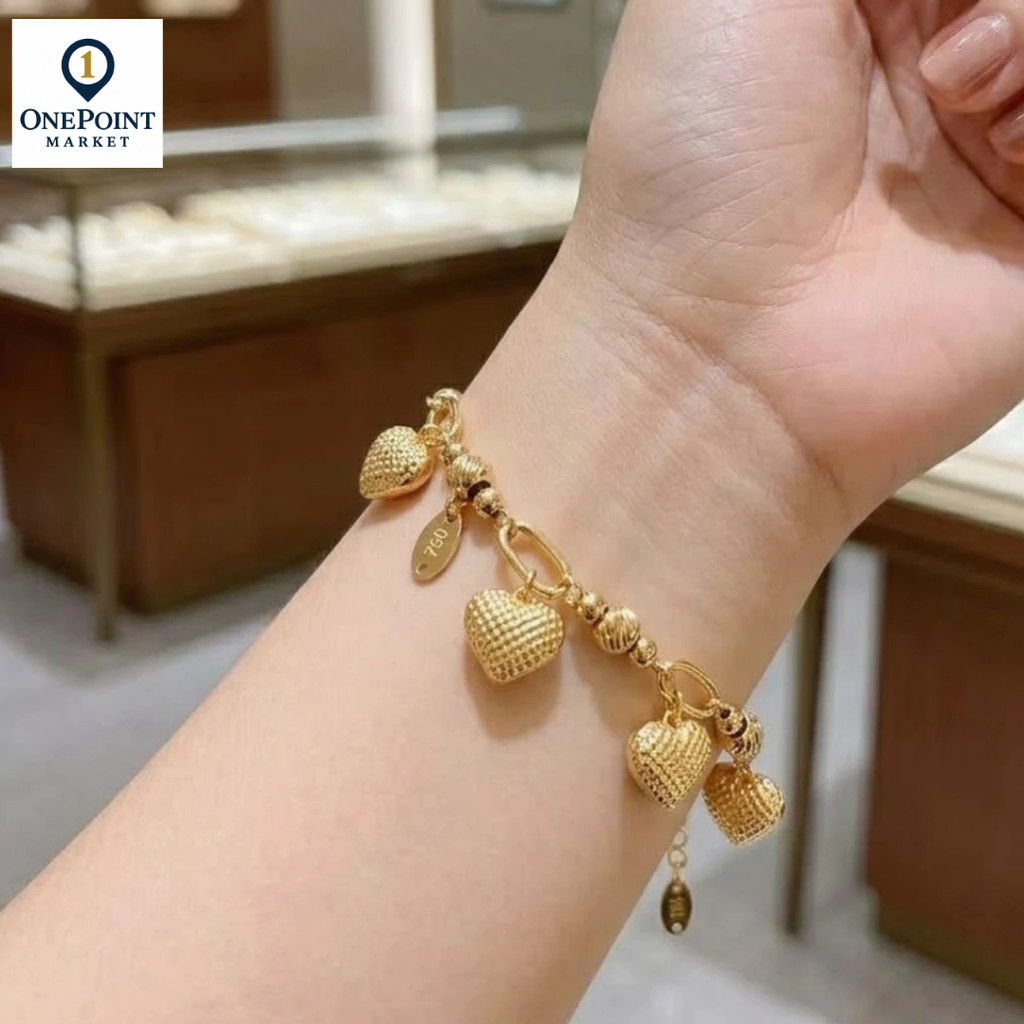 Gelang Dubai Rantai Love Titanium