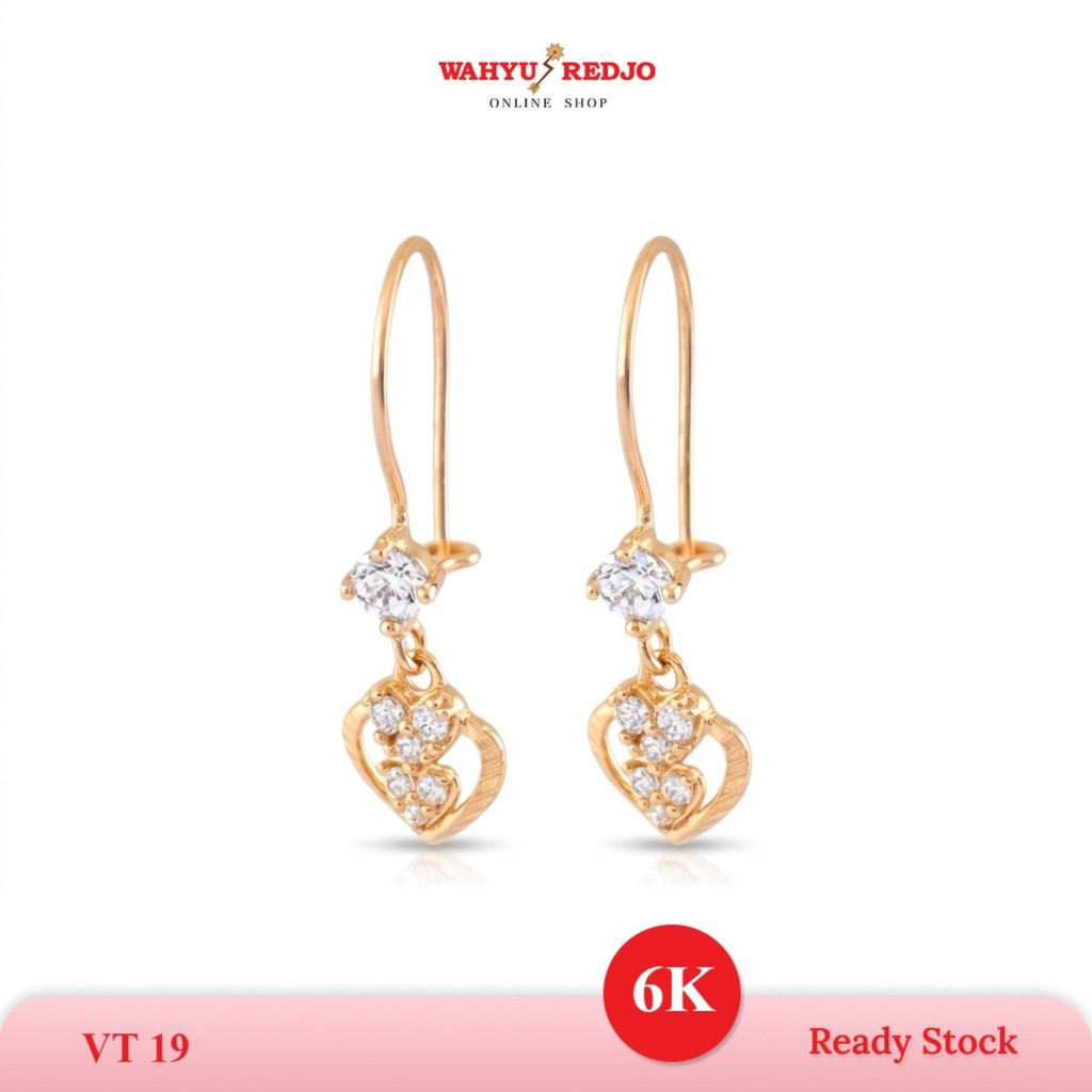 WAHYU REDJO - ANTING EMAS 6K  MODEL GONDEL MATA LOVE TIMELESS & DAILYWEAR (NON PMR)