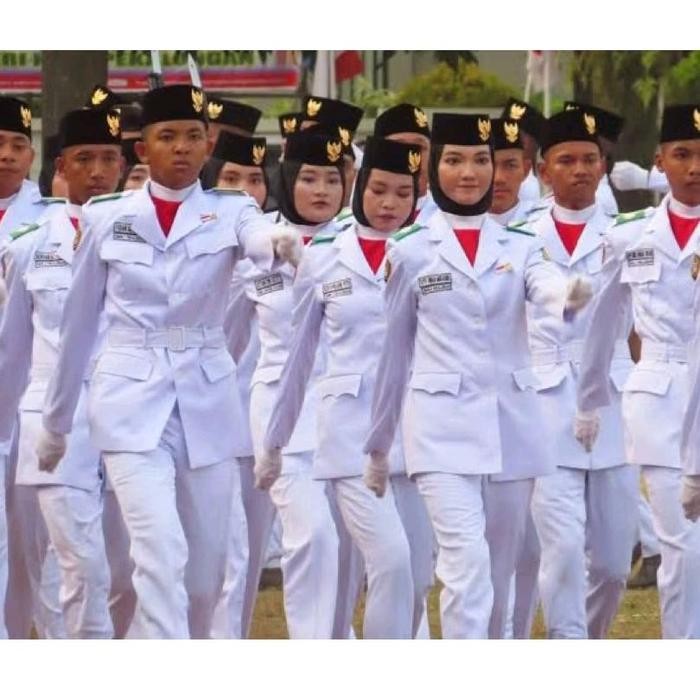 PDU PASKIBRA KOMPLIT / SERAGAM PASKIBRA KOMPLIT / PDU DRIL KOMPLIT - WANITA, S