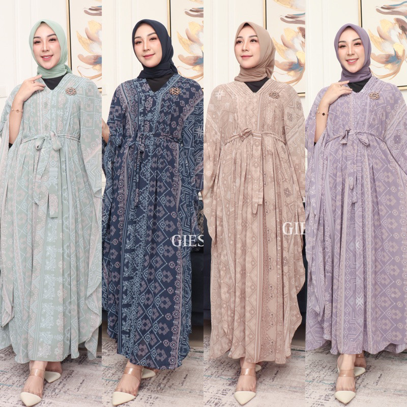 DILARA KAFTAN ETNIK CERUTI PRISKET PREMIUM GIES | KAFTAN ETNIK | KAFTAN KONDANGAN | KAFTAN TERBARU