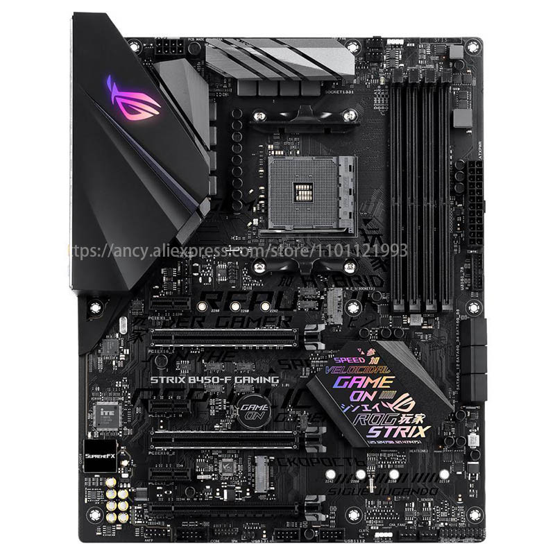 ASUS ROG STRIX B450-F GAMING Motherboard Socket AM4 DDR4 For AMD B450M B450 Original  Desktop Mainbo