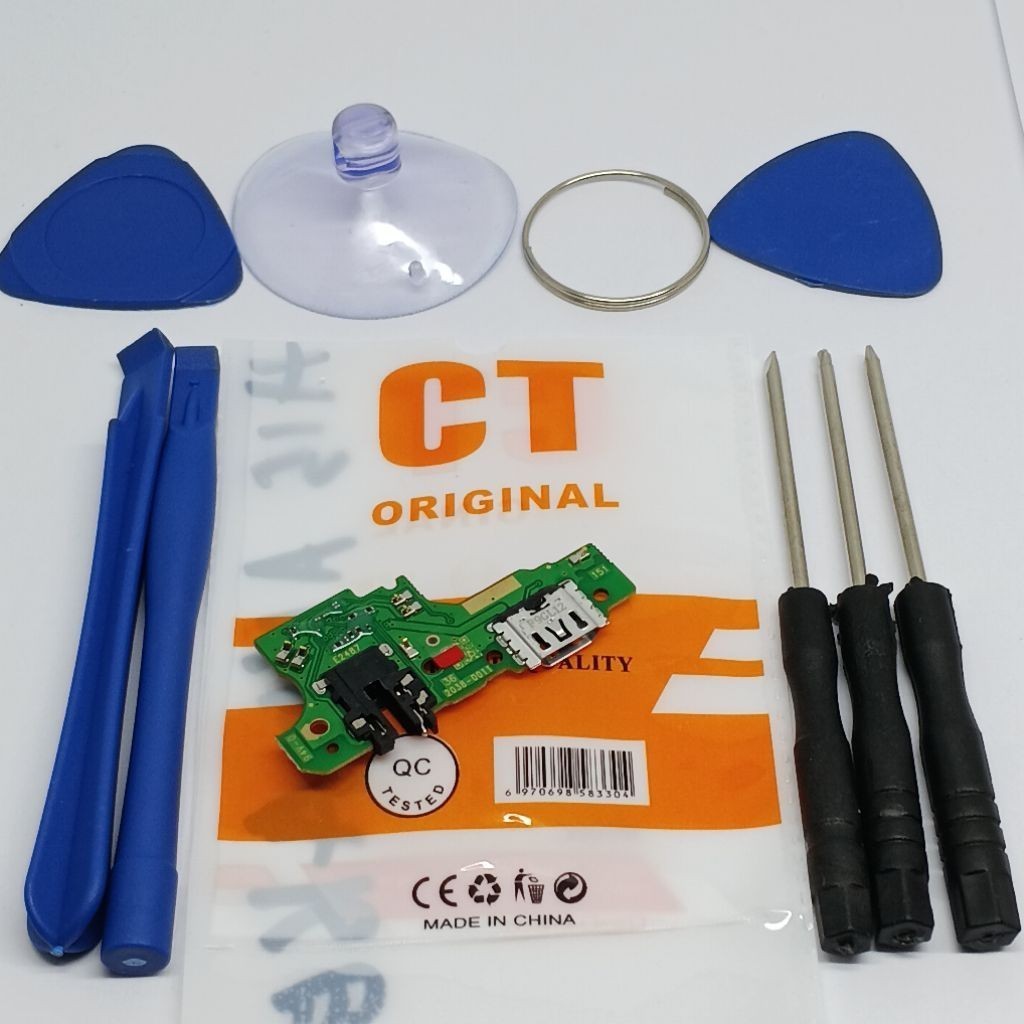 KONEKTOR CAS OPPO A16E FULSET IC ORIGINAL BONUS OBENG HP PAPAN CAS ALFON