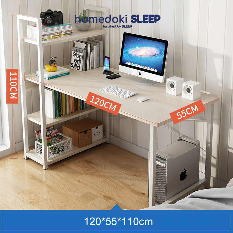 Homedoki Meja Belajar Minimalis/Meja Gaming Minimalis/Meja Komputer Minimalis/Meja Belajar Aesthetic