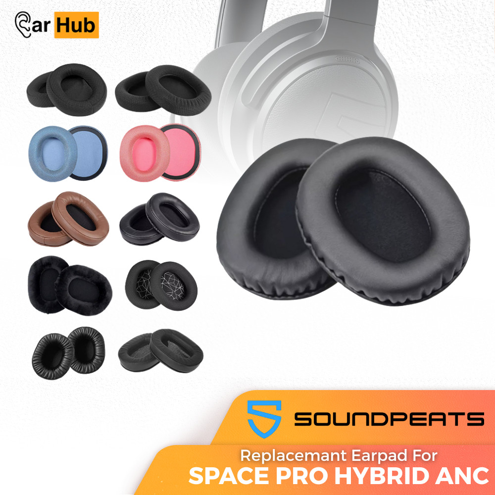 Busa Bantalan Foam Pad SOUNDPEATS SPACE PRO HYBRID ANC Earcushion Earpad Earcup