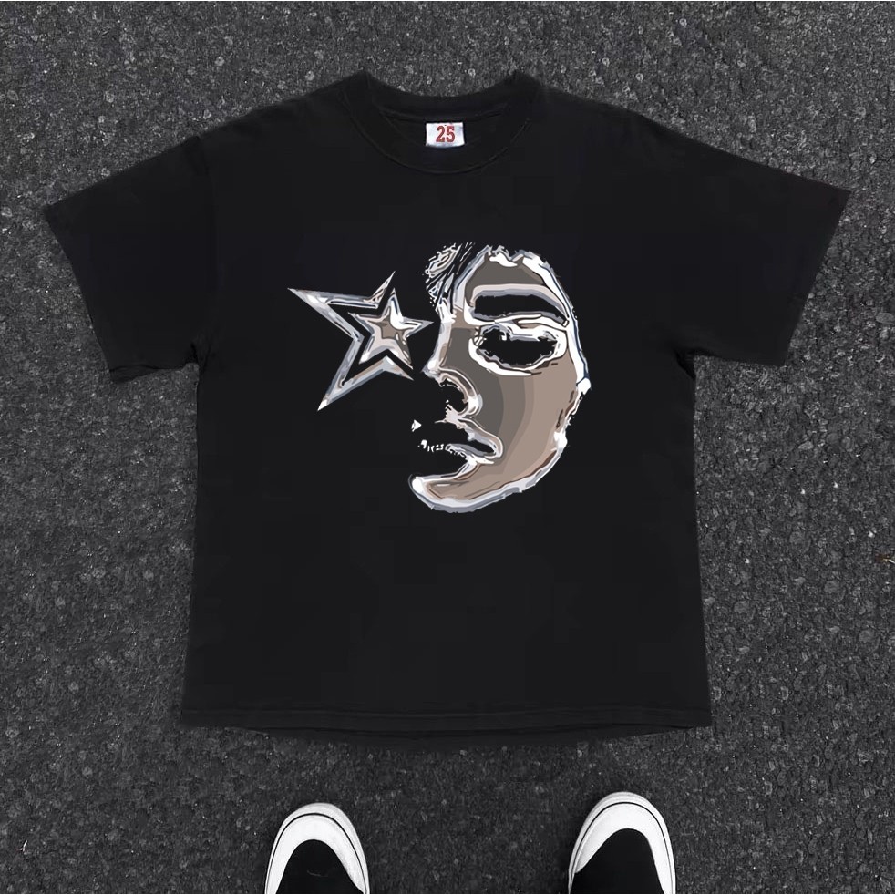 Kaos Street Style BOOMBAP Hip-Hop Hitam Oversize
