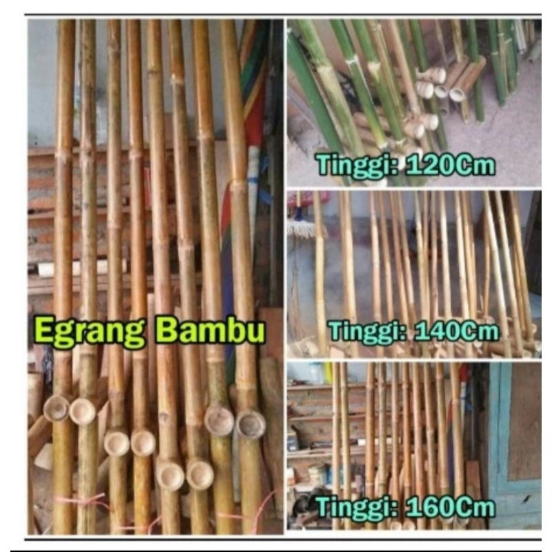 Satu Pasang Engrang Bambu Mainan / Engkrang Bambu / Engrang mainan anak dan dewasa tradisional