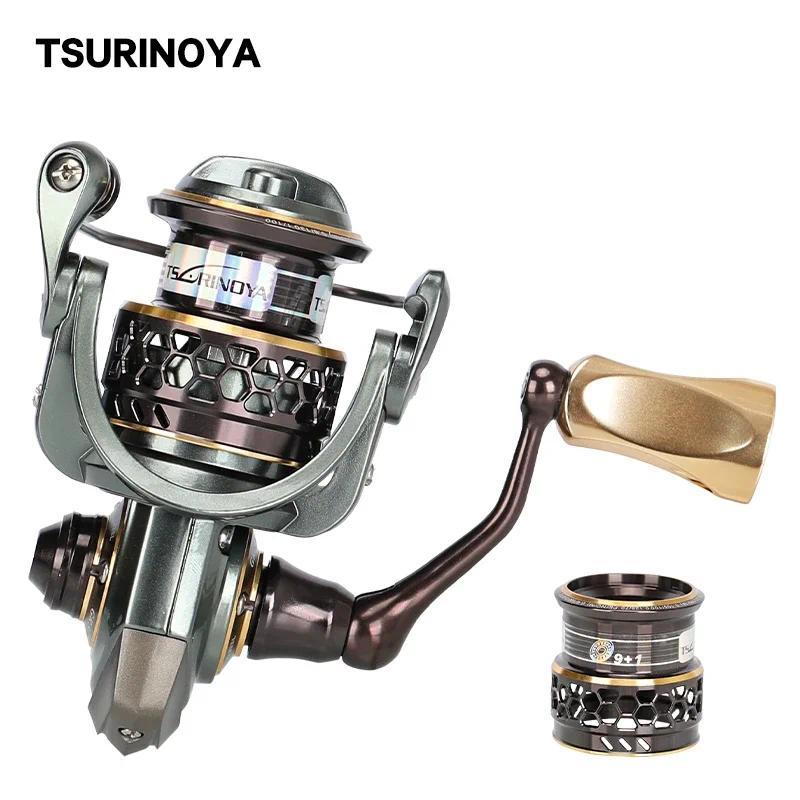 TSURINOYA Jaguar 1000 2000 3000 Long Casting Double Spool Stainless Steel Bearing  Fishing Spinning 
