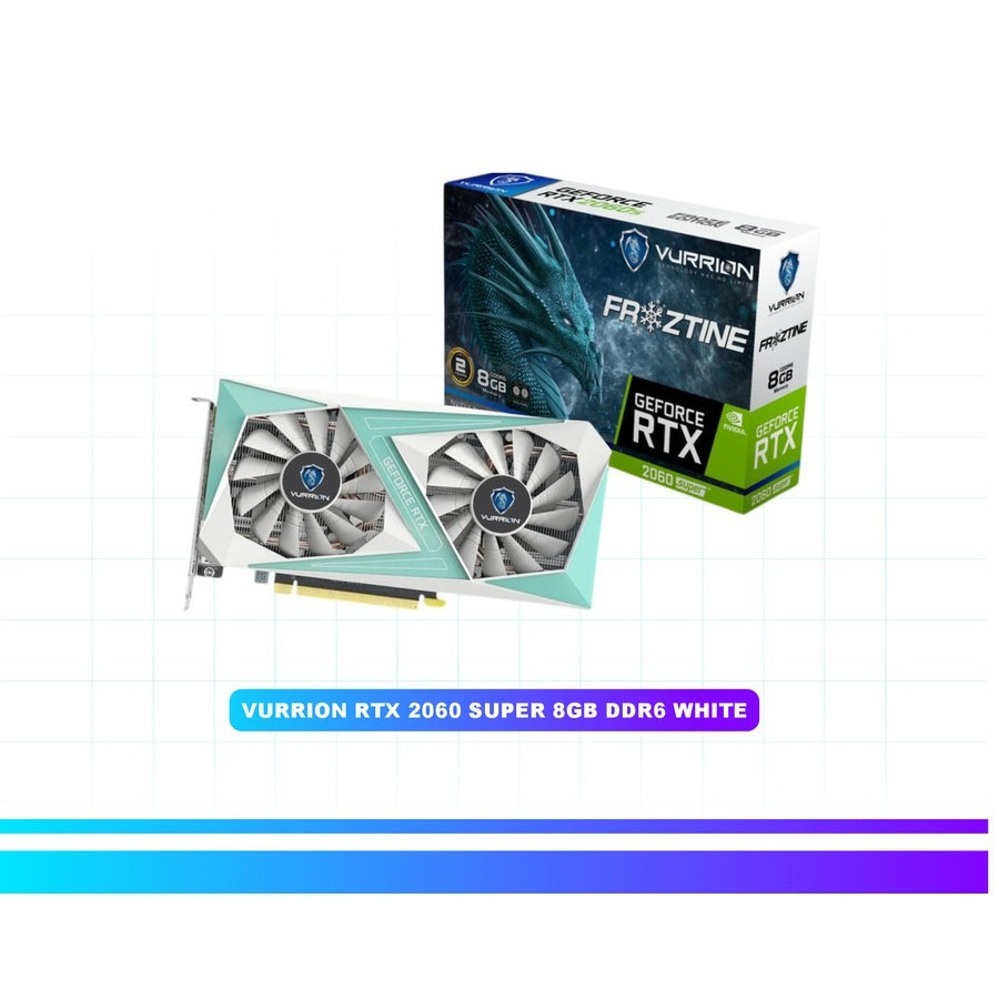 VGA Card Vurrion Geforce RTX 2060 Super 8GB DDR6 256bit White
