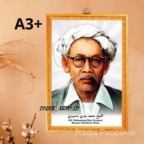 KH. Muhammad Bisri Syansuri Foto Habib-Ulama/Hiasan Dinding Rumah/Wall Decor/Dekorasi Kamar