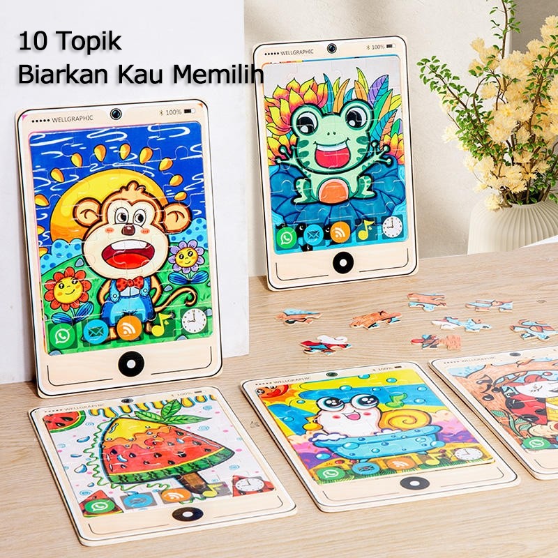 Jigsaw 24Pcs Mainan Edukasi Puzzle / Puzzle Kayu 24 Keping / Puzzle Anak Murah