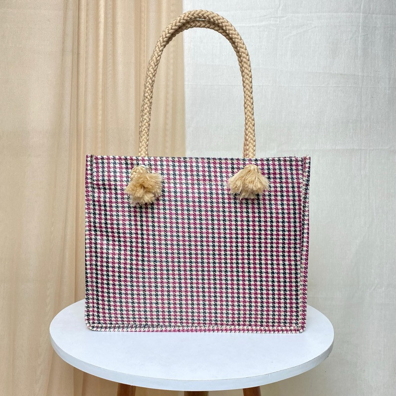 Tas Jinjing Tali Sumbu /Handbag Tali sumbu / Tas Wanita Tali Sumbu / Tote Bag Kanvas Denim Kecil / T