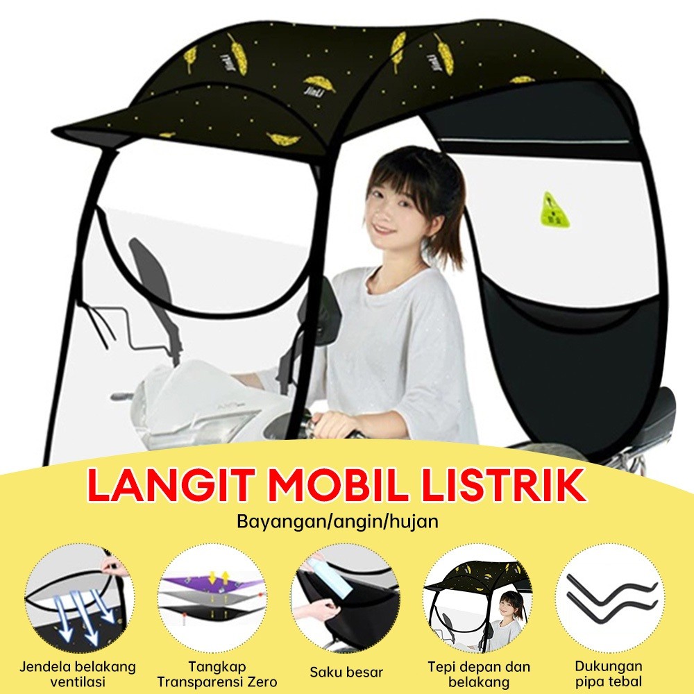 CICISHOP Payung Motor Hymotor Kanopi Motor Atap Motor Pelindung motor hujan Anti hujan & UV Motor at