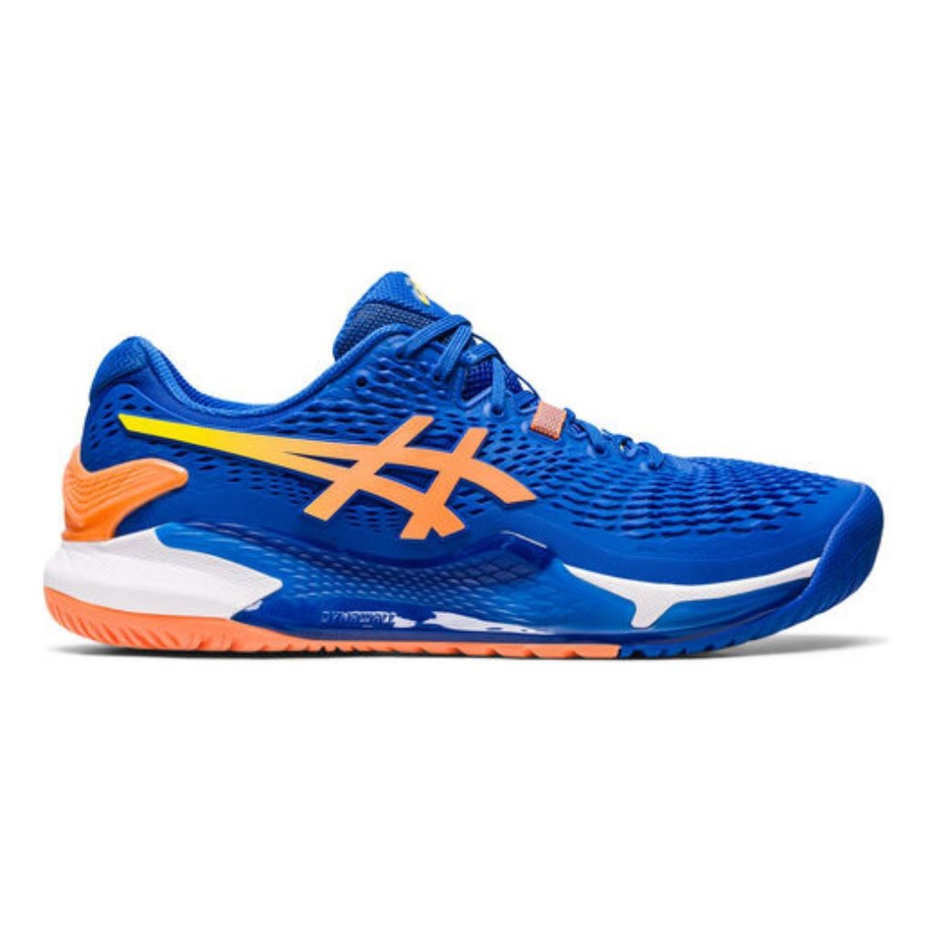 READY Sepatu Asics Resolution 9 Tennis Blue Premium Original BNIB