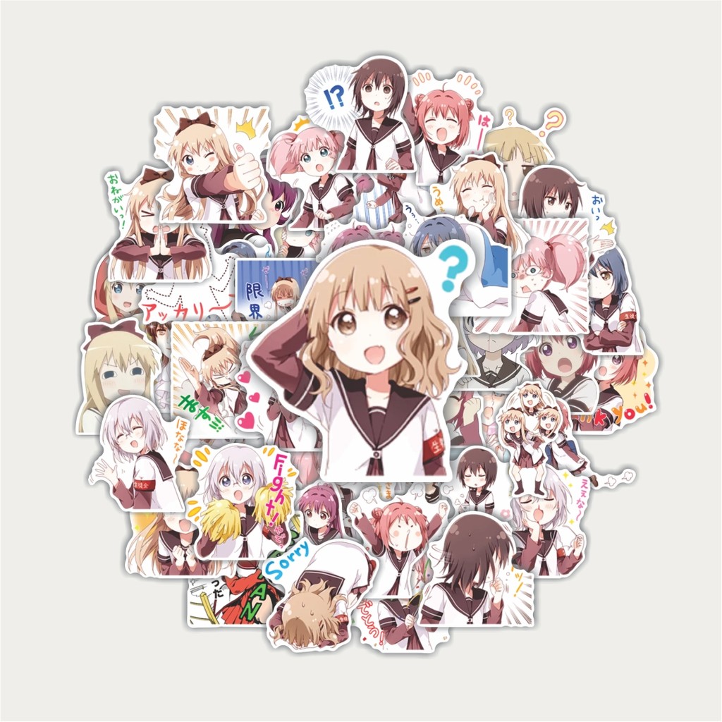 Sticker Pack Stiker  YURU YURI | Sticker TUMBLR | Stiker LAPTOP KOPER HELM