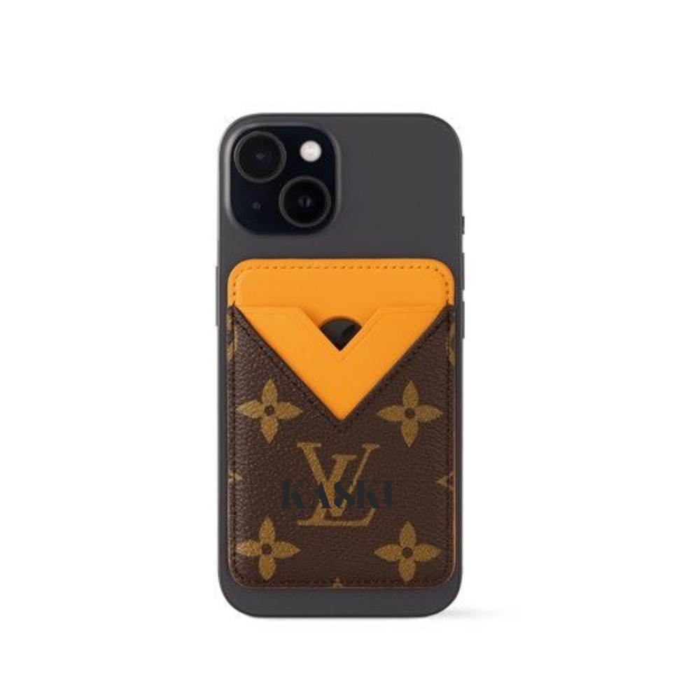Fashion LV Phone Magnetic Card Holder Universal Men and Women Leather Card Holder Multi-functional f