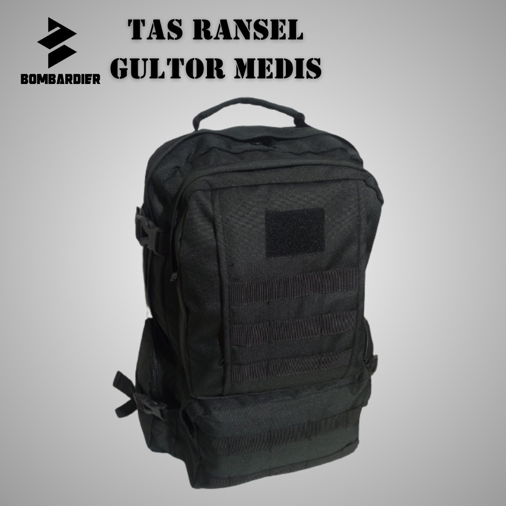 Tas Tactical Ransel Militer Punggung Army Backpack Tas ORIGINAL Tactical GULTOR MEDIS HITAM